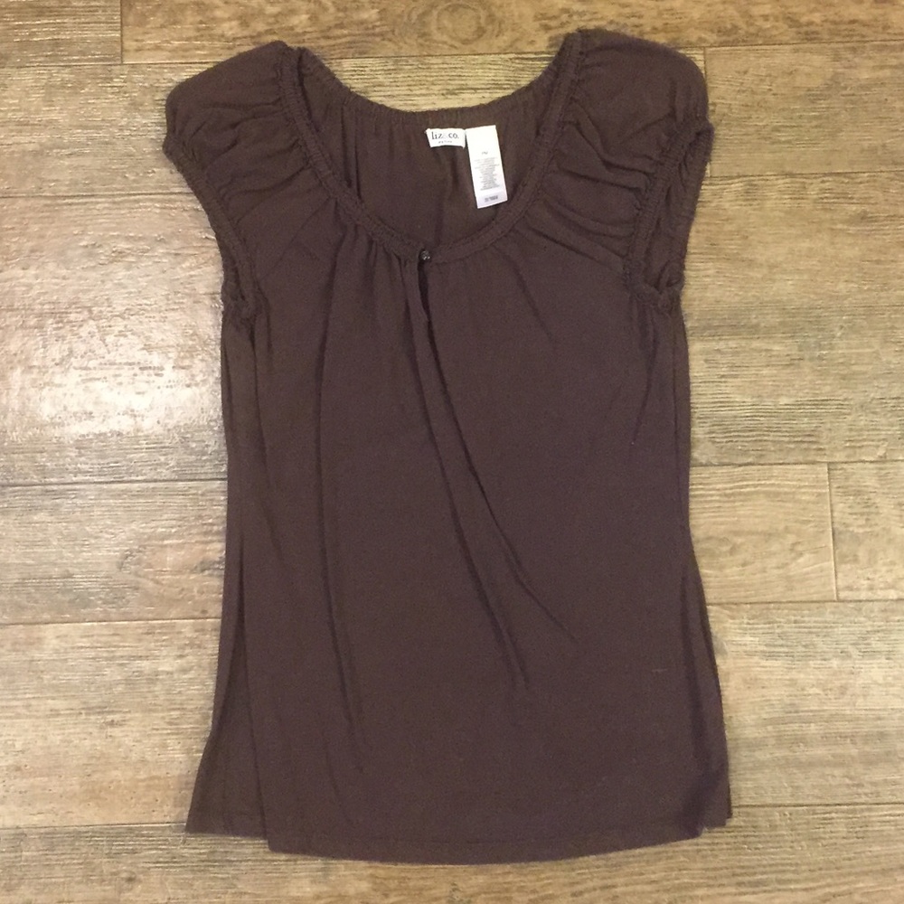 Liz & Co brown keyhole tank
